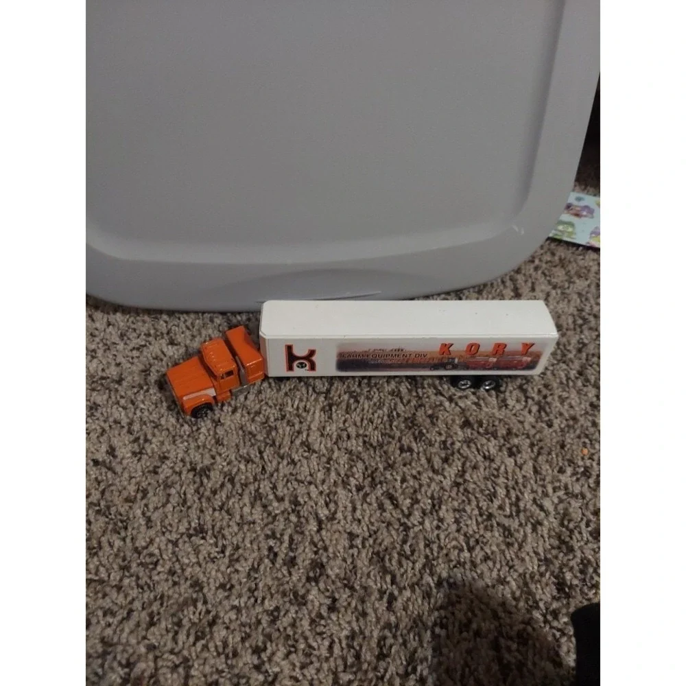 Kory Farm Division Brand Die Cast Semi Cab White/Orange